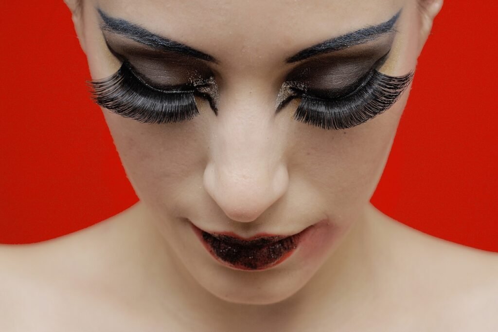 make-up, model, eyelash